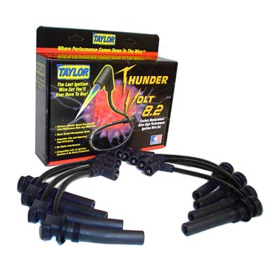 ThunderVolt Black Spark Plug Shorty 8.2mm Wires 03-05 Hemi 5.7L - Click Image to Close